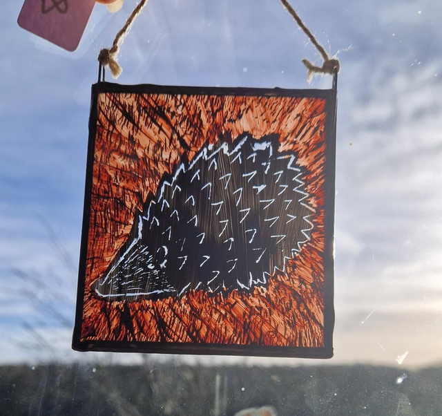 Hedgehog Suncatcher 
