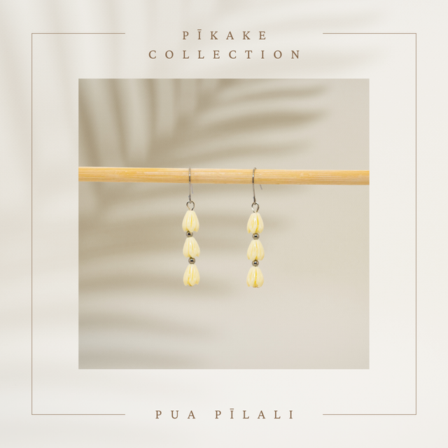 Boucles d'oreilles / Earrings - Pikake