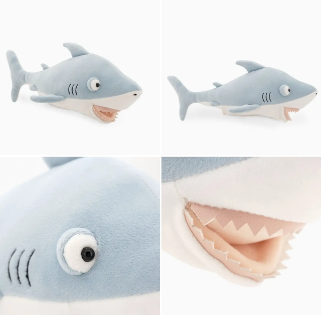 Requin en peluche 35 cm - Dès la naissance