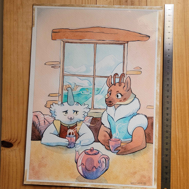 Aquarelle Originale - La tempète page 22