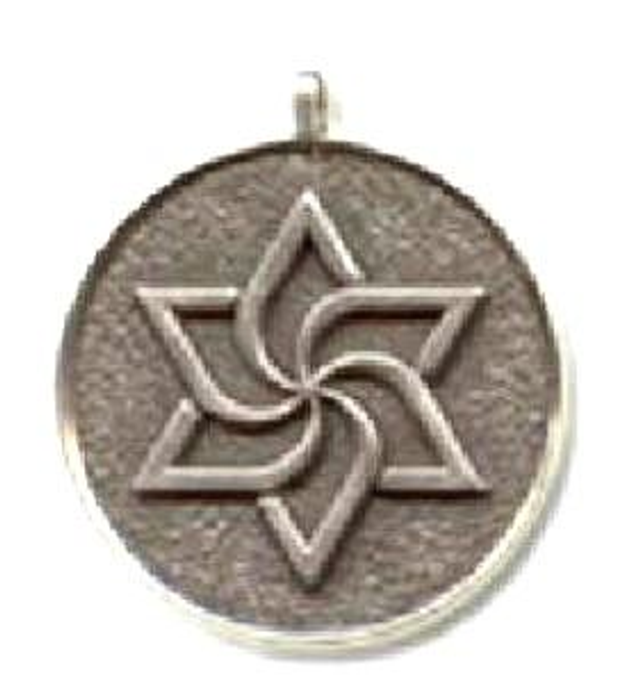 Silver spiral medal 40 mm. (réf. M211)