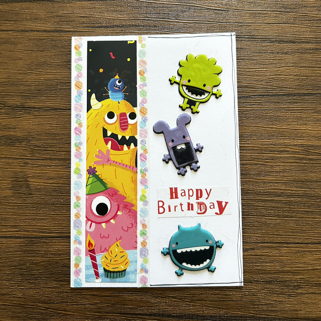 Monsters - Birthday Card