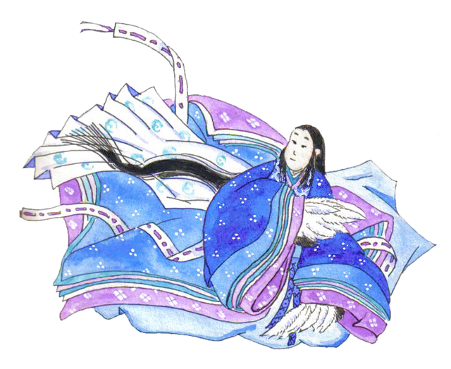 Autocollant "Tsuru nyôbô"