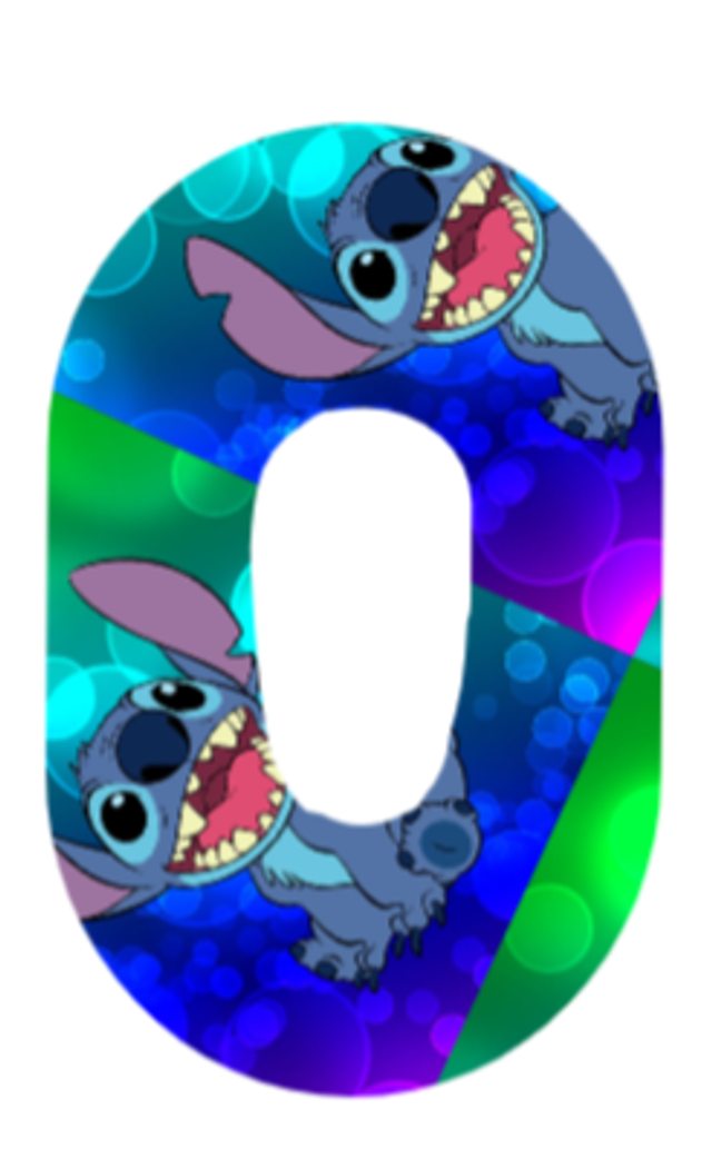 Stitch Green &amp; Blue Over patch G6