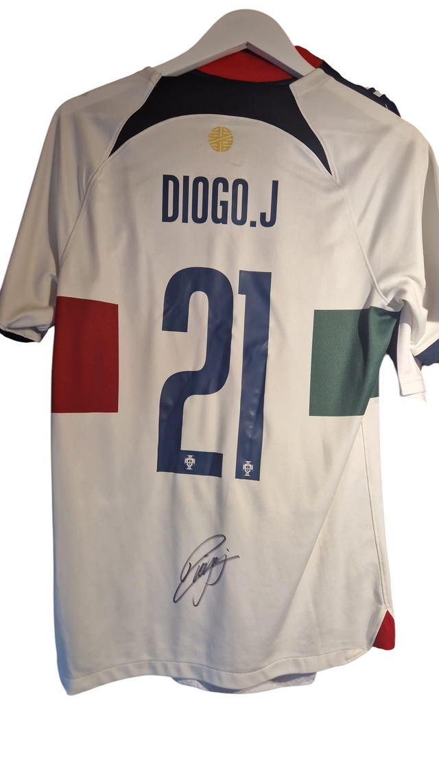 Gesigneerd Origineel Portugal Shirt Diogo Jota

