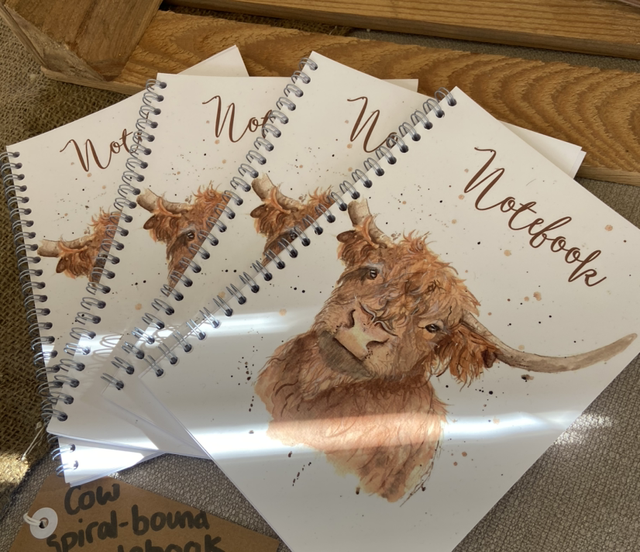 Highland Cow Spiral Bound A5 Notebook