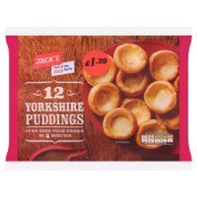 Jacks's 12 Yorkshire Puddings - FROZEN