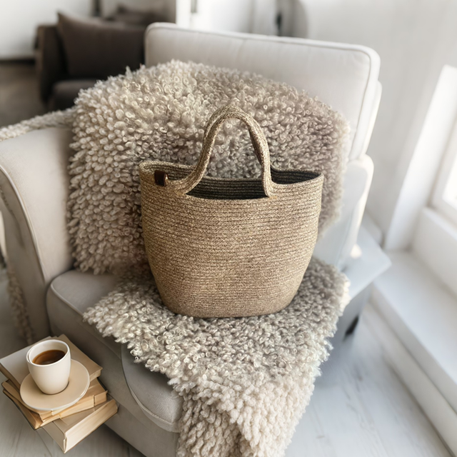 Sac cabas chic en corde naturelle 
