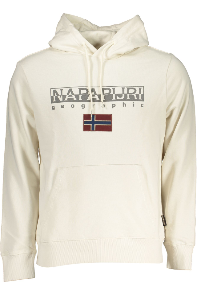 NAPAPIJRI FELPA SENZA ZIP UOMO BIANCO