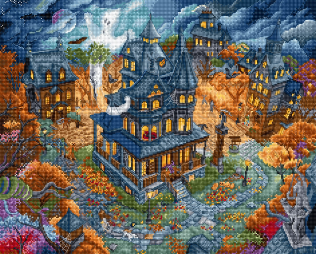 Haunted Happenings  Counted Cross Stitch by Letistitch