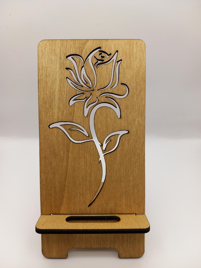 Support de téléphone rose 