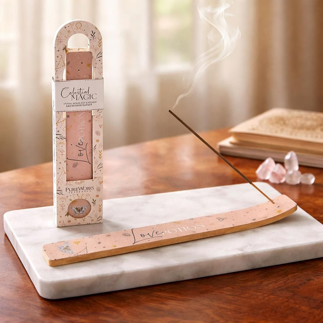 "Filtre d'amour" - Porte-encens tige - Bois