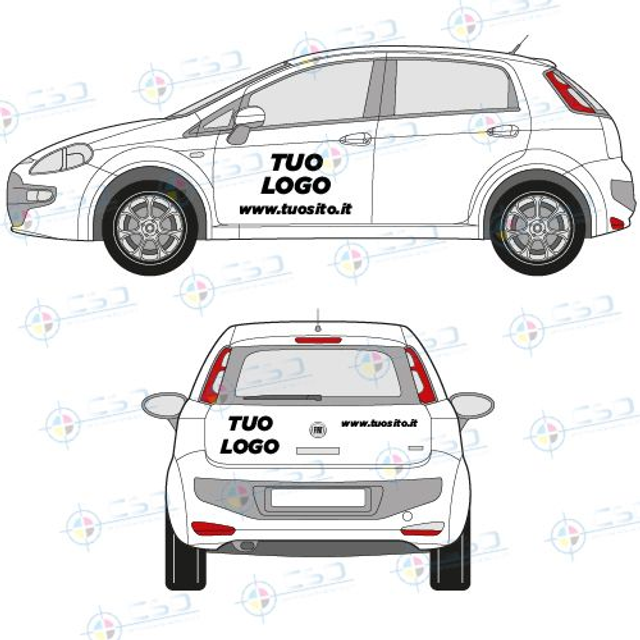 Personalizzazione auto Basic come da immagine (prezzo comprensivo IVA)