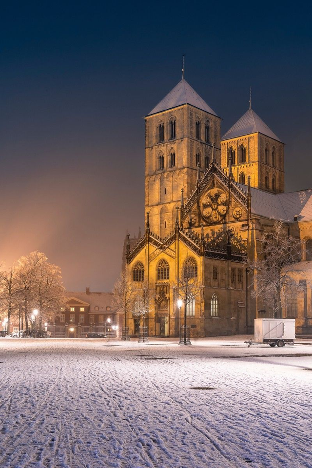 Domtürme im Schnee