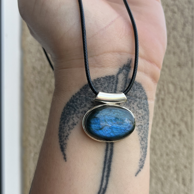 Pendentif en argent et Labradorite