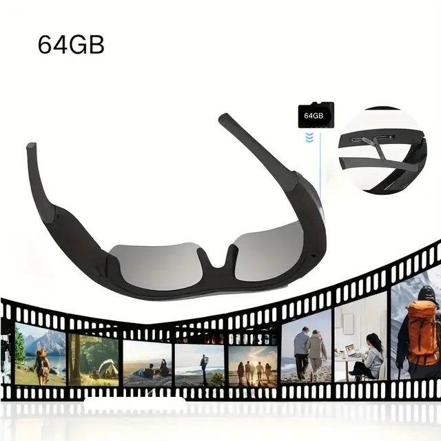 Smart video glasses, 1080P HD outdoor sports glasses