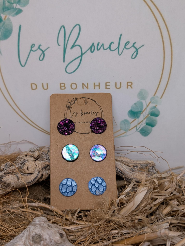 Lot de 3 paires de puces pu019