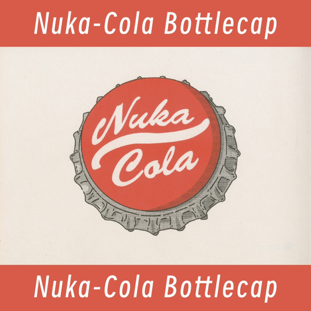 Nuka-Cola Bottlecap - Risograph Print