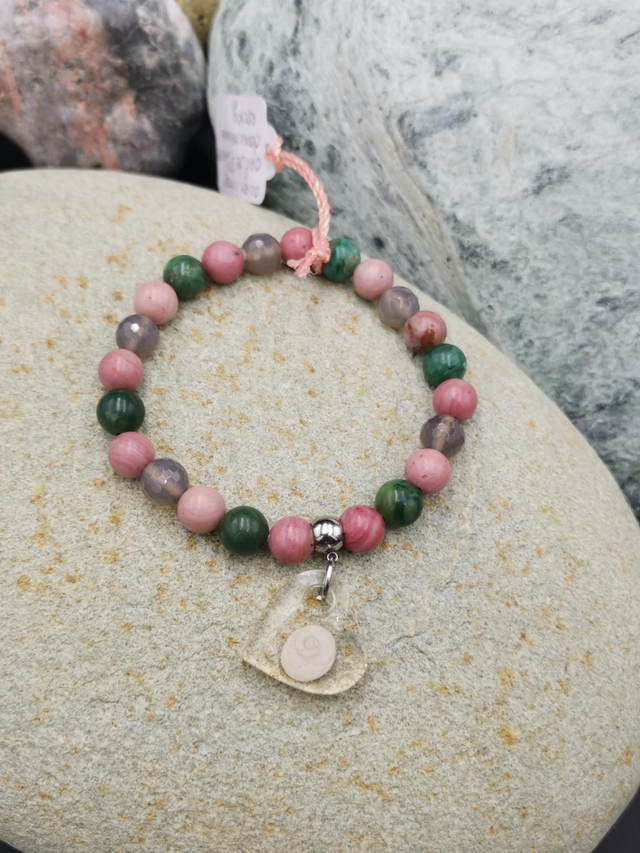 BPO.011 Bracelet rhodonite, jade