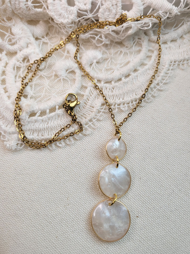 Collier de mariage en résine-Bijou de la mariée-Collection Bacchus