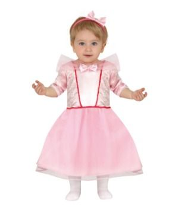 CARNEVALE , COSTUME BABY PRINCIPESSA ROSA  12 24 MESI