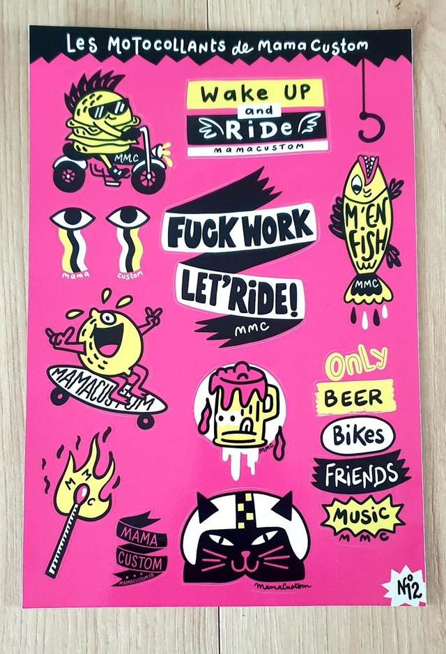 Stickers - BEER BIKES FRIENDS