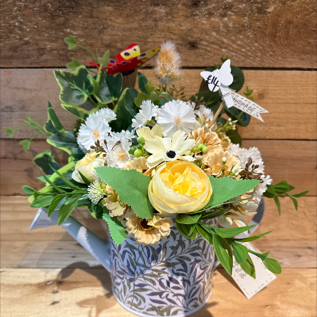 Artificial Flower Watering Can 