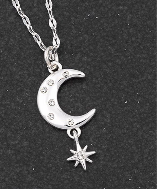 Jewellery Moon and Star Necklace 