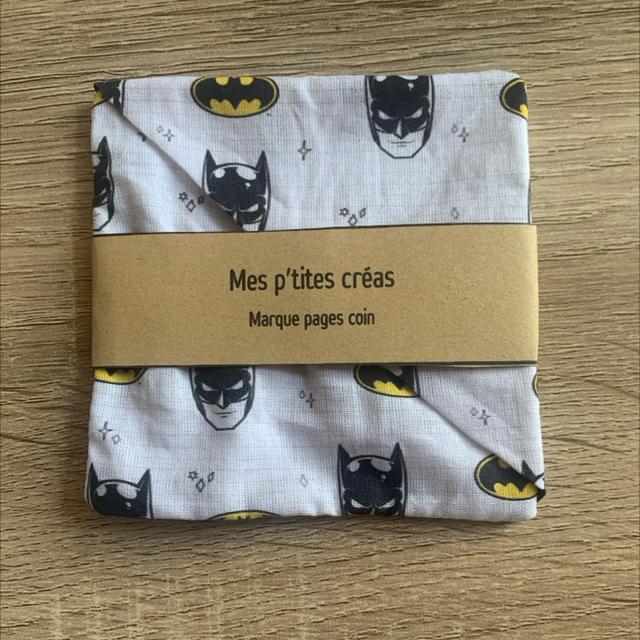 Marque pages coin en tissu