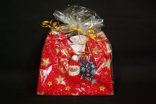 866-Sac enfant + déco Noël L24 x H20 cm