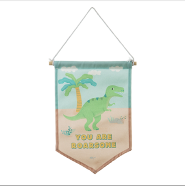 Sass &amp; Belle Dinosaur Pennant Flag
