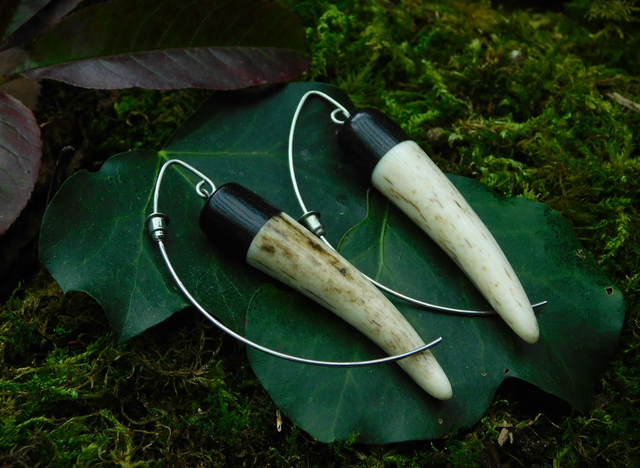 Boucles &quot;Bena&quot; - ébène