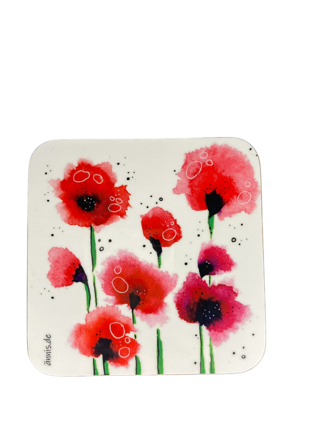 Untersetzer "Mohnblumen"