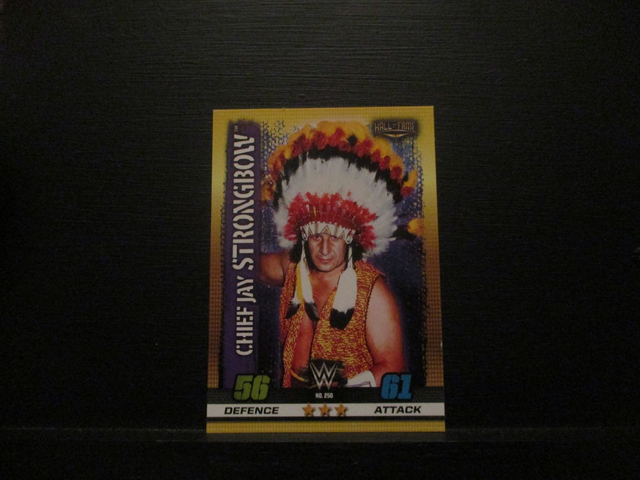 Chief Jay Strongbow - Hall Of Fame Slam Attax 10th Edition Original Trading Card #250