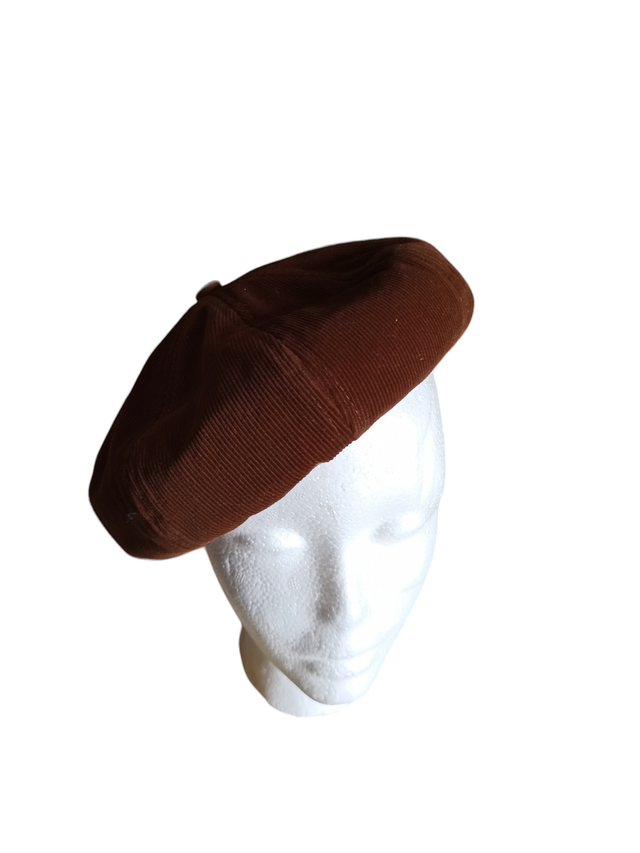 Beret T57 velours marron 