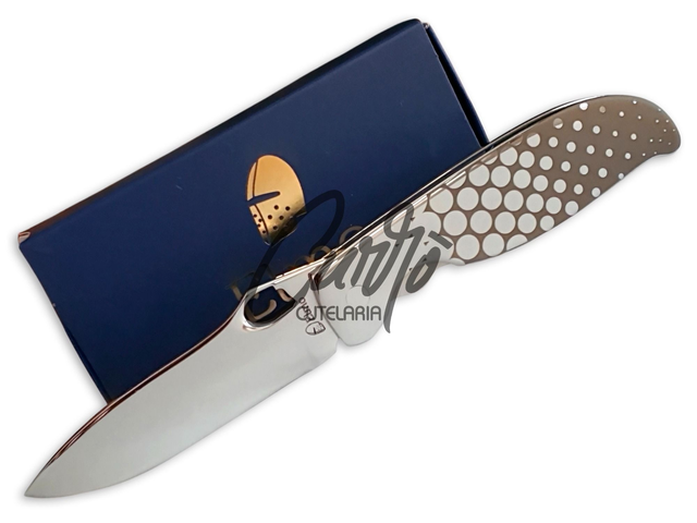 Canivete Elmo Aço Inox Clip De Bolso Gravação Colméia