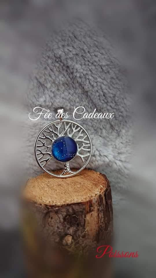 Pendentif "Constellation Arbre de Vie" Poissons