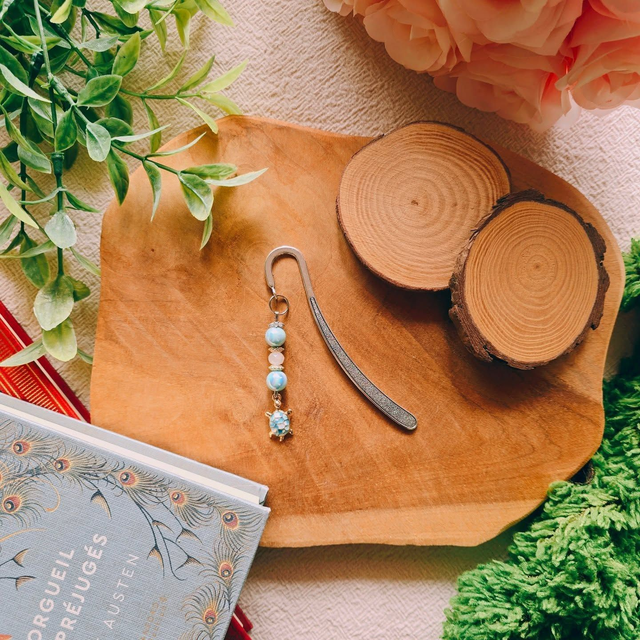 Marque-pages Tortue bleu