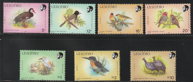 Lesotho Birds set,1989 imprint MNH