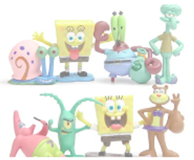Spongebob Squarepants figuren set 8 stuks (5-6cm)