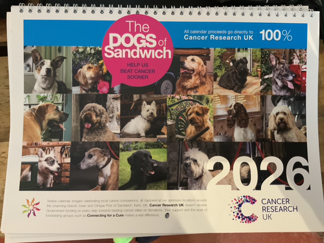 Cancer Research UK - Dogs Of Sandwich 2026 Calender