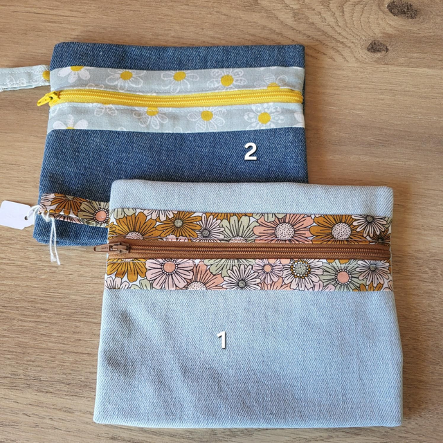Pochette à soufflet- fleurs 🌼 