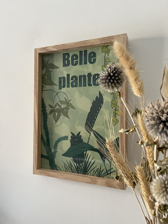 Affiche &quot;Belle plante&quot;