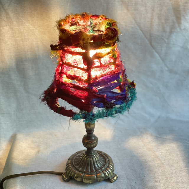 Tischleuchte Messing Boho- Stil Leuchter