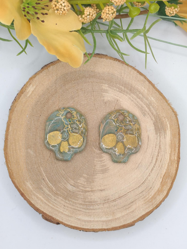 Tête de Mort Bleu/Cuivre 