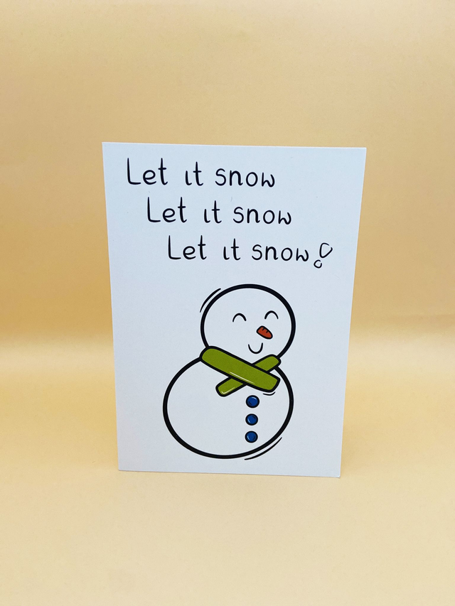Snowman Christmas card