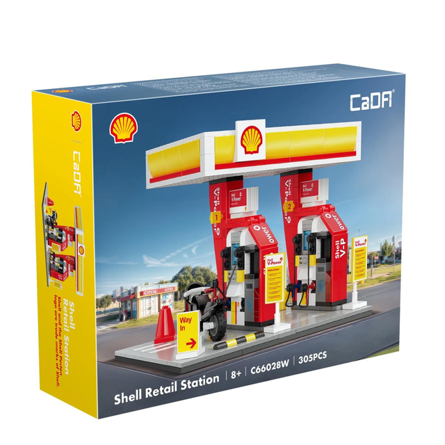 CaDa® C66028W Shell Tankstelle