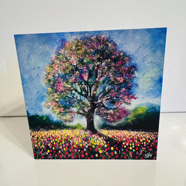 Greetings Card- From This Tree Our Love Will Blossom