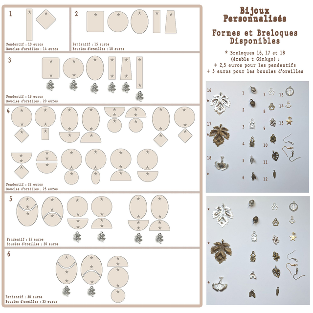 Pré-commande _ Boucles d&#039;oreilles, sur mesure, uniques, dessinées à la main