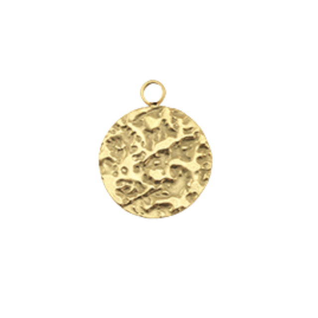 48 - Breloque rond texturé